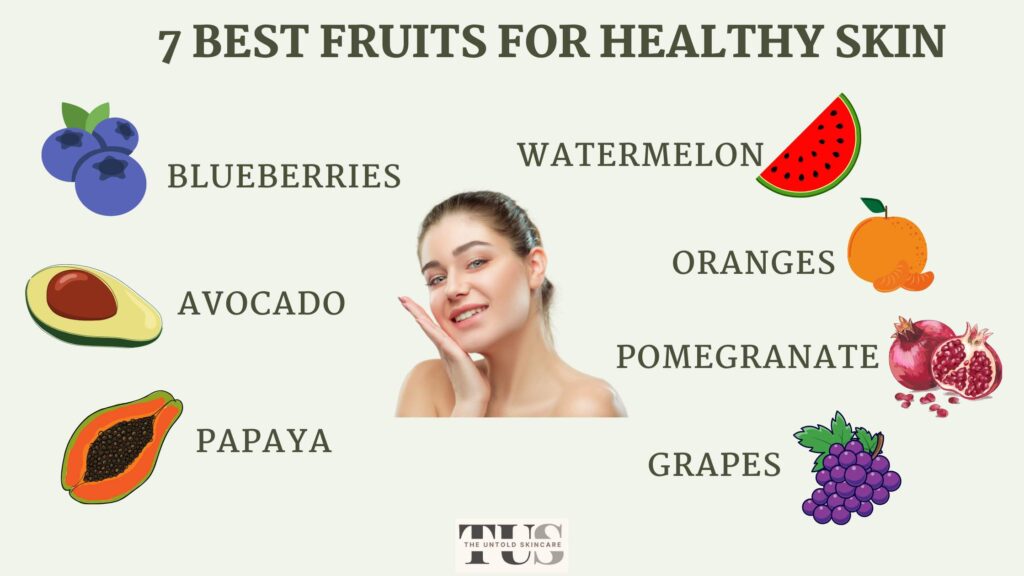 list of seven best fruits for healthy skin