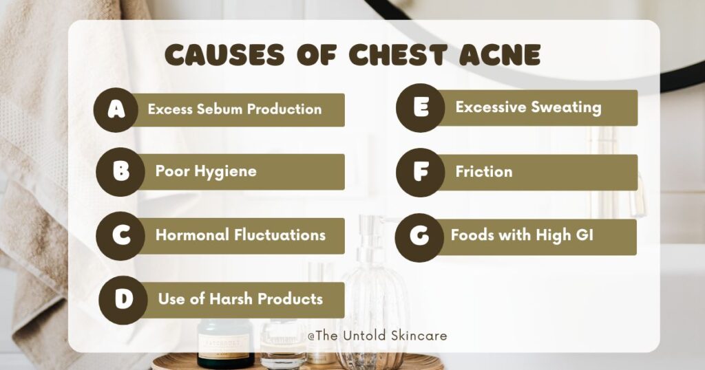 causes of chest acne