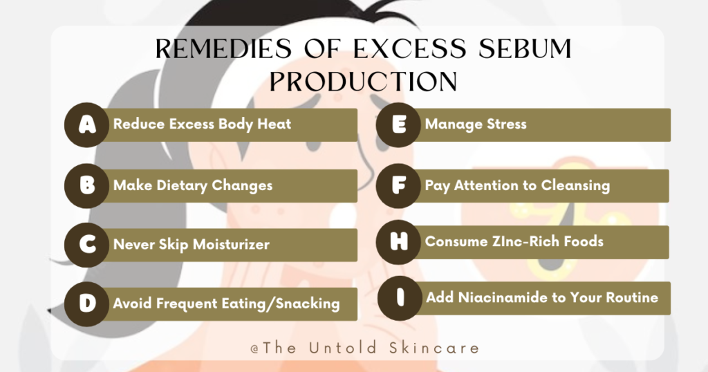 list of remedies to reduce sebum production