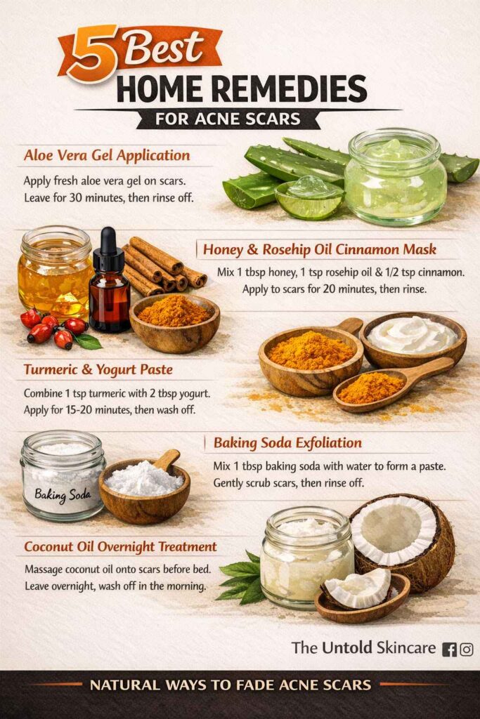 5 best home remedies for acne scars