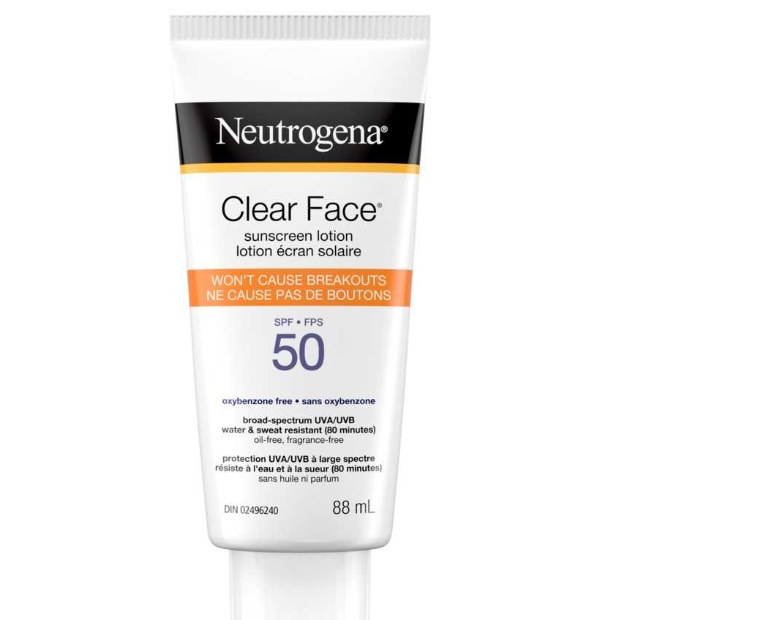 neutrogens clear face sunscreen for oily skin