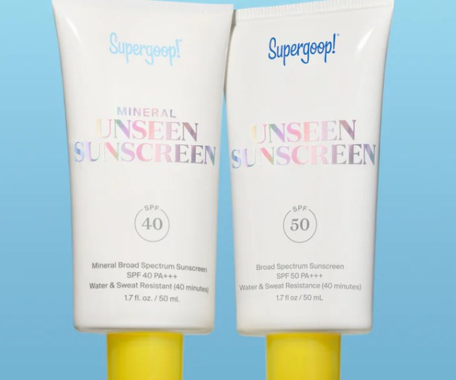 supergoop sunscreen for oily acne-prone skin
