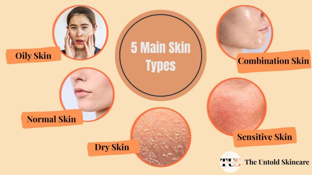 5 main skin types